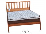 Cama Casal em Madeira Maciça Maravilha Realce Moveis