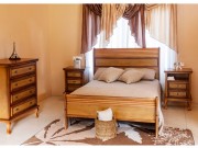 Cama Queen Size Moveis Moderno 4909 com Rattan