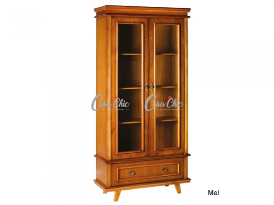 Cristaleira Realce Frisado 02 Portas