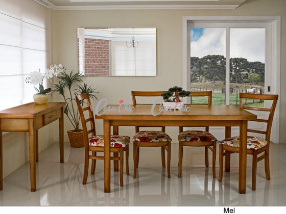 Conjunto Mesa de Jantar Realce Linea com 06 Cadeiras 1.80 x 0.95 Retangular