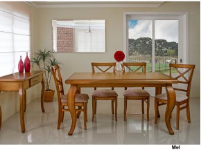 Conjunto Mesa de Jantar Realce Sofisticare com 06 Cadeiras 1.80 x 0.95 Retangular