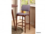 Conjunto Mesa Bistro Tatui com 04 Banquetas 0.70 x 0.70 Redonda