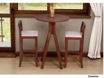 Conjunto Mesa Bistro Aquiles com 02 Banquetas 0.70 x 0.70 Redonda Conjunto Mesa Bistro Aquiles com 02 Banquetas 0.70 x 0.70 Redonda