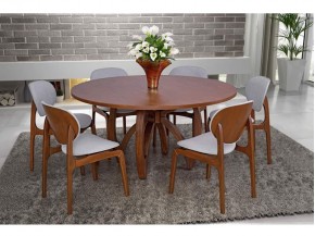 Conjunto Mesa de Jantar com 06 Cadeiras Yano e Mesa Amanda 1.60 x 1.60 Redonda