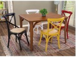 Conjunto Mesa de Jantar Dallas Xangai com 04 Cadeiras 1.20 x 0.92 Retangular