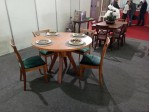 Conjunto Mesa de Jantar Bianca 1.20 x 1.20 Redonda com 04 Cadeiras Miami