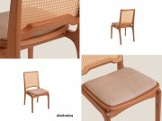 Conjunto Mesa de Jantar Olmeca Tikal com 06 Cadeiras 1.80 x 1.00 Retangular