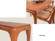 Conjunto Mesa de Jantar Brioche Tikal com 08 Cadeiras 2.20 x 1.00 Retangular