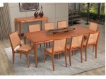 Conjunto Mesa de Jantar Brioche Tikal com 08 Cadeiras 2.20 x 1.00 Retangular
