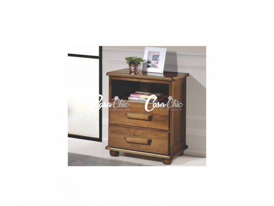 Mesa de Cabeceira Criado Mudo 02 Gavetas 070 Caribe Torneados São Jose