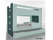 Beliche com Cama Auxiliar Triliche com Escrivaninha Timber Baby Lumi COM FRETE GRATIS
