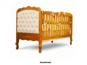 Berço Estofado Versailles Moveis Timber Baby