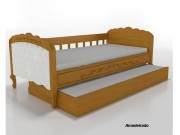 Cama Sofa Cama Bibox com Cama Auxiliar Timber Baby Versailles Estofado COM FRETE GRATIS
