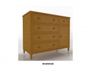 Comoda Timber Baby Tudor 05 Gavetas 1.12 m COM FRETE GRATIS