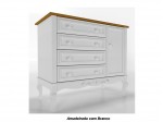 Comoda Timber Baby Versailles 04 Gavetas 1.15 m COM FRETE GRATIS Comoda Timber Baby Versailles 04 Gavetas 1.15 m COM FRETE GRATIS