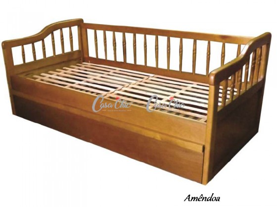 Cama Sofa Cama Bibox com Cama Auxiliar Lisboa 8356