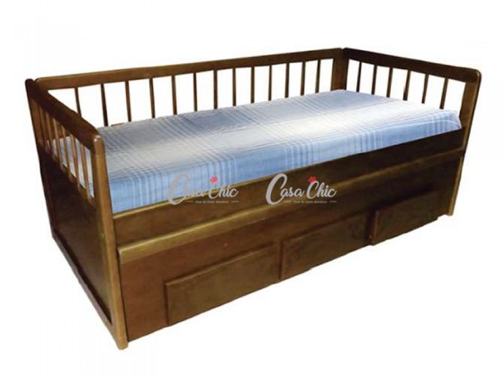 Cama Sofa Cama Bibox com Cama Auxiliar Palito 2312 com Gavetas 
