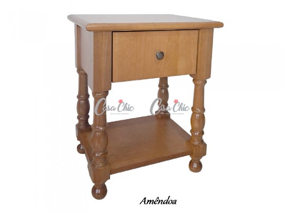 Criado Mudo Mesa de Cabeceira Torneada 20042