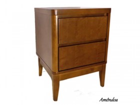 Mesa de Cabeceira Criado Mudo 02 Gavetas 8273 Evora Toscana Moveis